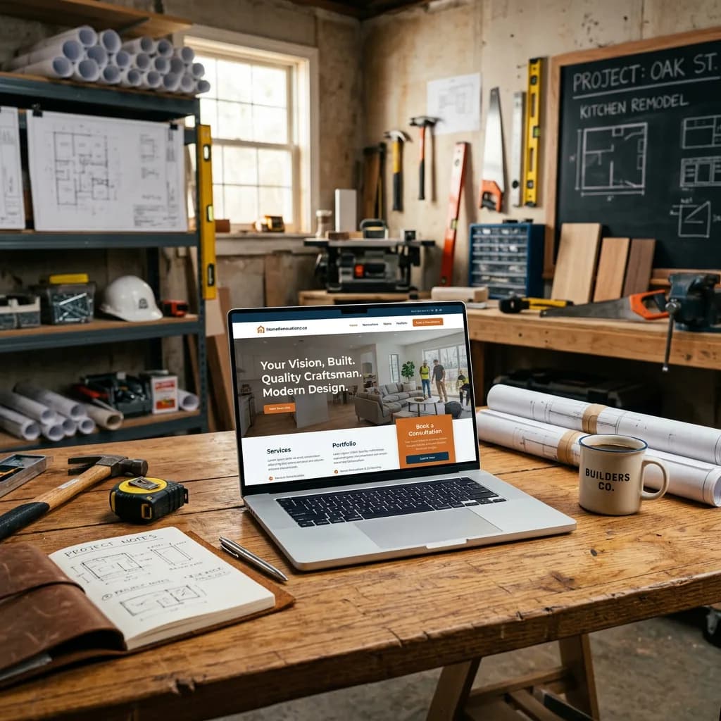 Custom website design and conversion repair for local service businesses Website design and conversion layout for contractors
